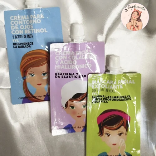 Cremas y Mascarillas Faciales en Sachet TYL – Hidratación, Reafirmación y Limpieza en un solo paso